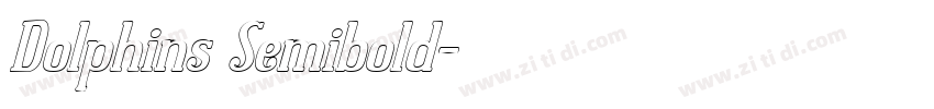 Dolphins Semibold字体转换